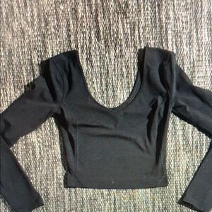 Elegant Black Long Sleeve Top